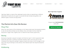 Tablet Screenshot of fightgeargeeks.com